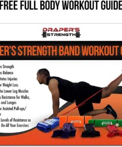 Draper's Strength Heavy Duty Resistance Stretch Loop Bands for Powerlifting Workout Exercise and Assisted Pull Ups #02 Red 16 61DurAzRKyL