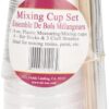 Environmental Technology EN01013 6 Stir Sticks3 Brushes Castin' Craft Mixing Cup Set, Clear
