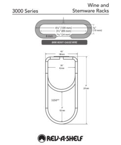 Rev-A-Shelf 11" Quad Under Cabinet Wine Glass Rack Storage Shelf, Kitchen Cabinet Organizer, Home Bar Stemware Display Holder, Brass, 3450-11BR 12 61DwltssspL