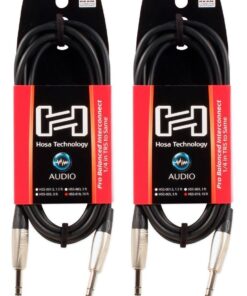 Hosa HSS-010 REAN 1/4" TRS to REAN 1/4" TRS Pro Balanced Interconnect, 10 Feet, Speaker 10 ft HSS-010 10 ft 14 61Dwr97lXTL