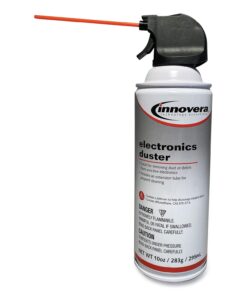 Alternative view of Innovera IVR10014 10 oz. Compressed Air Duster Cleaner (4/Pack)