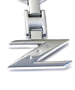 iJDMTOY Chrome Polished Ally Metal Letter Z Key Chain Ring Compatible With Nissan 240ZX 280ZX 300ZX 350Z 370Z Z Car 15 61Dx8Adh1kL