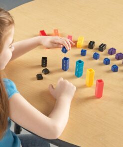 Learning Resources Fraction Tower Fraction Cubes, 51 Pieces 10 61DxhtPLCLL
