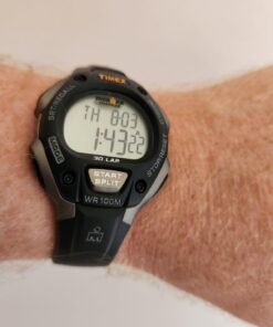 Timex Ironman Classic 30 Full-Size 38mm Watch Black/Gray/Orange Accent 30 61DzHTg QJL