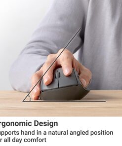 Alternative view of ELECOM Bluetooth Mouse Ergonomic Shape, Silent Click, 18-Month Battery Life, 2000DPI, 5 Buttons, Optical Sensor, Compatible with PC, Mac, Laptop, SHELLPA, Black (M-SH20BBSKBK)