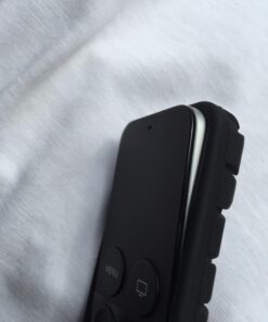 Fintie Protective Case for Apple TV 4K/ HD Siri Remote (1st Gen) - Honey Comb Lightweight Anti Slip Shockproof Silicone Cover for Apple TV 4K 5th 4th Gen Siri Remote Controller, Black 48 61DzfRvzqNL