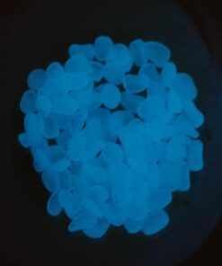 Opps 100 Pcs Glow in The Dark Garden Pebbles for Walkways and Decor in Blue 32 61Dzn47J1IL