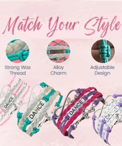 Infinity Collection Dance Bracelet- Girls Dance Jewelry - Perfect Gift For Dance Recitals, Dancers and Dance 11 61Dzp279ML