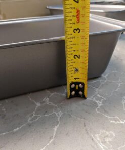 Amazon Basics Rectangular Baking Bread Loaf Pan, 9.5 x 5 Inch, Set of 2, Gray 38 61E 3WJqNfL