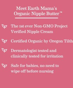 Organic Nipple Butter™ Breastfeeding Cream by Earth Mama | Lanolin-free, Postpartum Essentials Safe for Nursing, Non-GMO Project Verified, 2-Fluid Ounce 2 Fl Oz (Pack of 1) 41 61E uxuRfdL