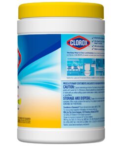 Clorox Disinfecting Wipes, Bleach Free, Crisp Lemon, 105 Count (Package May Vary) 26 61E1OO2wIS
