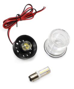 X-Haibei LED Marine Navigation Lights, All Round 360° White Stern Light for Boats Pontoon Yacht Anchor, DC 10-24V, IP65, Visibility 3NM 20 61E2rsCTs0L