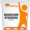 BulkSupplements.com Magnesium Hydroxide Powder - Magnesium Supplement, Food Grade Magnesium Hydroxide, Magnesium Hydroxide Supplement - 1000mg (410mg of Magnesium) per Serving, 500g (1.1 lbs) 1.1 Pound (Pack of 1) 41 61E2vNaONOL