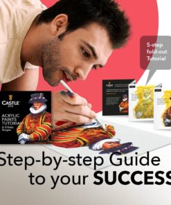 Castle Art Supplies 12 Large Acrylic 75ml Paint Tubes Set for Adults Beginner Artists Students | Ideal for Canvas Wood Ceramic Fabric and Nail Art 12 Count (Pack of 1) 27 61E33gK4TtL