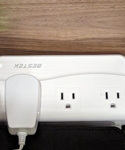 BESTEK Universal Travel Adapter 220V to 110V Voltage Converter with 6A 4-Port USB Charging and UK/AU/US/EU Worldwide Plug Adapter (White) white 32 61E4LQcDSIL