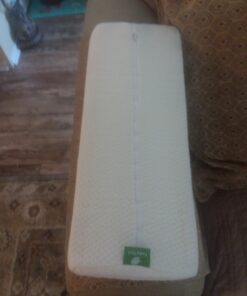 Cushy Form Bolster Pillow for Lumbar and Leg Support - 20.5 x 8 x 4.5 Inches Half Moon Memory Foam Cushion for Stomach, Back & Side Sleepers - Roll Pillows for Back and Neck w/Washable Cover Semi Roll - 4.5" 47 61E4id8hWhL 1