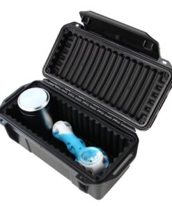 SHBC Smoker Smell Proof Container 8 Inch-The Stash Box Waterproof/Odor Resistant/Lockable Security Lid/Fits Pax 2/ Grinder/Containers -More Smoking Accessories Travel, Hidden and Storage 18 61E5Gm2LABL