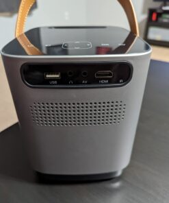 5G WiFi Bluetooth Projector, TOPTRO TR23 Outdoor Projector 1080P Supported 15000 Lumen, Mini Projector with 360 Degree Surround Sound, Dust-Proof, Projector Compatible with TV Stick, iOS, Android, PS5 Grey 48 61E5vSDiRVL