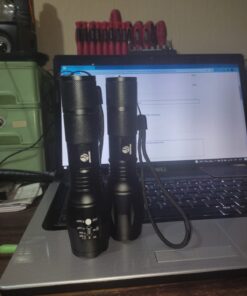 yIFeNG Tactical Flashlight Led Flashlight High Lumens S1000 - XML T6 Upgraded Flash Light Ultra Bright with Zoomable 5 Modes, Camping Accessories for Outdoor Emergency Gear (2 Pack) 2 Pack 50 61E7nW8Kp0L