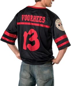 Alternative view of Friday The 13Th, Jason Hockey Jersey And Mask Costume Extra-Small Black