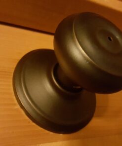 Schlage F40 GEO 716 Georgian Door Knob, Bed & Bath Privacy Lock, Aged Bronze 21 61E8rttcoL 2