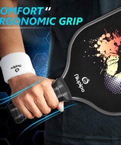 niupipo Pickleball Paddles, USAPA Approved Pro Graphite Pickleball Paddle/Paddles Set, Polypropylene Honeycomb Core, Cushion 4.72In Grip, Portable Bag/Paddle Cover, Lightweight Pickleball Racket black 22 61E9pq3B2lL
