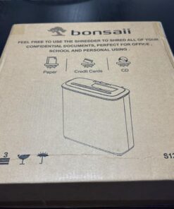 Bonsaii Paper Shredder for Home Use, 8-Sheet StripCut Home Office Shredder, CD/Credit Card Shredder Machine with Overheat Protection, 3.4 Gallons Wastebasket 8 Sheet (New) 46 61E9s1cb9L