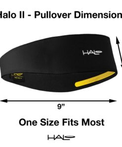Halo Headband Halo II, Sweatband Pullover for Men and Women, No Slip With Moisture Wicking Dryline Fabric Black 24 61EBLNJkEML