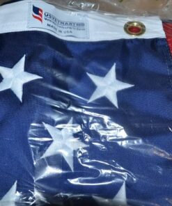 Vet-Mart American Flag, Embroidered Stars and Sewn Stripes, 3-Feet-by-5-Feet 3x5 feet 28 61EC8YBAe3L