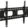 Mount-It Low-Profile Tilting TV Wall Mount Bracket for 32-60 inch LCD, LED, OLED, 4K or Plasma Flat Screen TVs - 175 lbs Capacity, 1.5 Inch Profile, Max VESA 600x400 (MI-318B), Black, 60 Medium