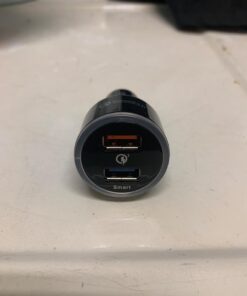 Ailun Car Charger Qualcomm Quick Charge 3.0 Adapter Fast Dual USB Port 35W for iPhone 14 13 11 12 Pro Max X Xs XR SE 2020 Galaxy s20+ S20Ultra, Black Blue 47 61EDN29AthL