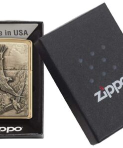 Zippo Eagle Lighters Brushed Brass 29 61EDq 5m7CL