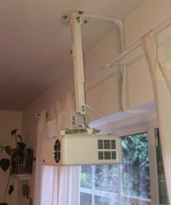 Mount-It! Ceiling Projector Mount | Full Motion and Height Adjustable from 14.5-21.5 Inches | Universal Bracket Fits Epson, Optoma, Benq, and Viewsonic Projectors | 30 Lbs Capacity (Medium) Medium 27 61EDzcUP3vL