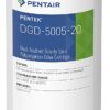 Pentair Pentek DGD-5005-20 Big Blue Water Filter, 20-Inch Whole House Sediment Filter Cartridge Replacement, Dual-Gradient Density Spun Polypropylene, 20" x 4.5", 5 Micron, Pack of 1, White 36 61EFLbBkf3S