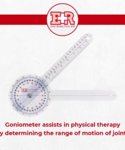 Alternative view of Ever Ready First Aid Plastic 12" Goniometer 360 Degree ISOM 1