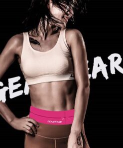 GEARWEAR Running Phone Holder for Women and Men|Runner Running Belt Waist Band for Workout Fitness Walking Jogging Exercise Sport PINK / 27"-45" 13 61EGClMuH L