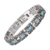 Wollet Jewelry Antique Style Blue Turquoise Magnetic Bracelets for Women 14 61EJY131mFL