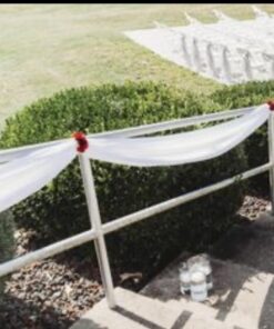 58" White Solid Color Sheer Chiffon Fabric by The Bolt - 25 Yards 16 61ELKbdGE2L