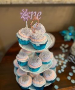 Alternative view of Snowflake Cupcake Rings - Set of 24