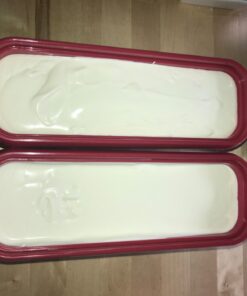 StarPack Long Scoop Reusable Ice Cream Containers with Lids (2-Pack) - Ice Cream Container for Home Made Ice Cream Storage, Soup & Food Storage - Durable Ice Cream Freezer Containers with Style! 2 Pack Cherry Red 33 61EMCR6dDjL