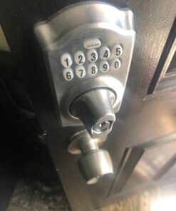 Schlage BE365 CAM 626 Camelot Keypad Deadbolt, Electronic Keyless Entry Lock, Satin Chrome 26 61EMhRrKnLL