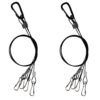 Bayyee Rope Hanger Hanging Basket Plant Holders for Indoor and Outdoor LED Grow Light Aquarium Lighting Tank Lamp, Stainless Steel (16'' Black 1Pair) 24 61ENTPeFw0L