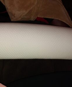 Cushy Form Bolster Pillow for Lumbar and Leg Support - 20.5 x 8 x 4.5 Inches Half Moon Memory Foam Cushion for Stomach, Back & Side Sleepers - Roll Pillows for Back and Neck w/Washable Cover Semi Roll - 4.5" 58 61ENtNoQLL 1