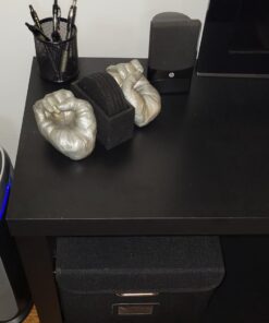 MaxGear Pen Holder for Desk, 3 Pack Pencil Holder, Non-Slip EVA Pad, Premium Mesh Metal Pen Holder, Desk Accessories & Workspace Organizers for Home, School & Office, Black, 3.7’’ Tall Mesh Black- 3.7" Tall 30 61EO0zru2HL