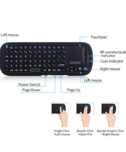Alternative view of iPazzPort 2.4G Mini Wireless Keyboard with Touchpad Mouse Combo, Lightweight Portable Keyboard Controller, Compatible with Android TV Box/PC/Tablets/PS4/Raspberry Pi 3/HTPC KP-810-19S