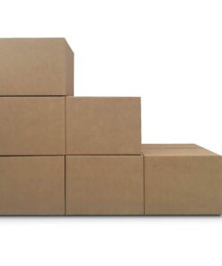 Amazon Basics Cardboard Moving Boxes, 12 Pack, Large, Brown, 20" x 20" x 15" 12-Pack 28 61EPib7meS