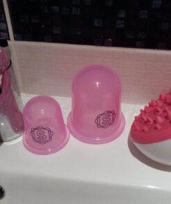 Anti Cellulite Vacuum 2 Cups Set Medical Silicone with Cellulite Massager Remover and Exfoliating Facial Brush for Perfect Body 31 61EQPW2 YSL