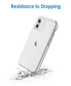 JETech Case for iPhone 12/12 Pro 6.1-Inch, Non-Yellowing Shockproof Phone Bumper Cover, Anti-Scratch Clear Back (HD Clear) HD Clear 27 61ERJh6LAAL