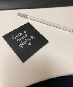 Post-it Super Sticky Notes, 3 in x 3 in, 5 Pads, 2x the Sticking Power, Black, Recyclable (654-5SSSC) 22 61ERgpQd11L