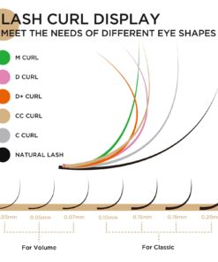 LASHVIEW Russian Volume Lashes 0.03mm Thickness C Curl 8-15mm Mix Tray Faux Individual Eyelash Extension Soft Semi-Permanent Lashes Pure Korean(Professional Salon Use) 0.03-C(8-15mm) 15 61ERo Acb1L